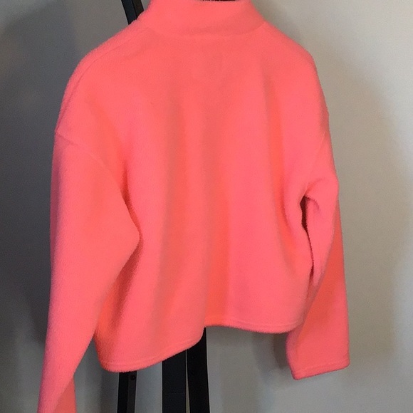 American Eagle Quarter Zip Boxy Fleece Top - Picture 4 of 5